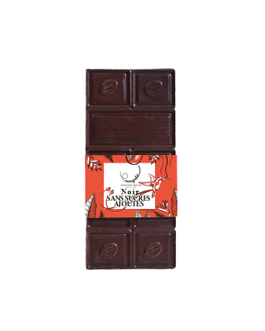 Tablette de chocolat noir sans sucre